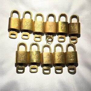 Louis Vuitton Gold Lock and Key Collection